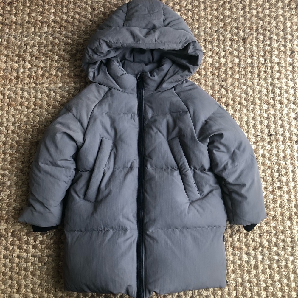 Zara Water Repellent Down Parka. Size 4 / 5